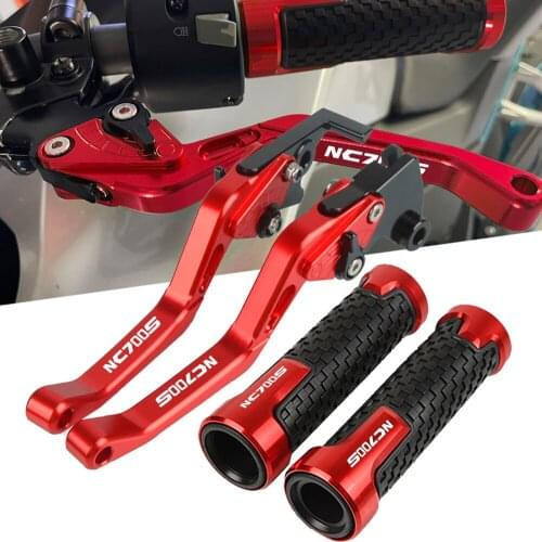 For HONDA NC700 S NC 700S NC700S 2012 2013 CNC Motorcycle Brake Clutch Levers 7/8'' 22MM Handlebar Handle bar grips NC700S LOGO