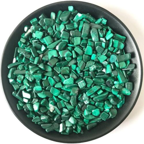 Natural malachite tumbled stone Polished Gemstone gravel for home decoration gift