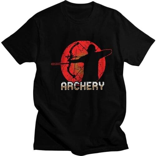 Handsome Archery Archer T Shirt Men Short Sleeve 100% Cotton T-shirt Print Hunting Sport Tee Tops Fashion Tshirt