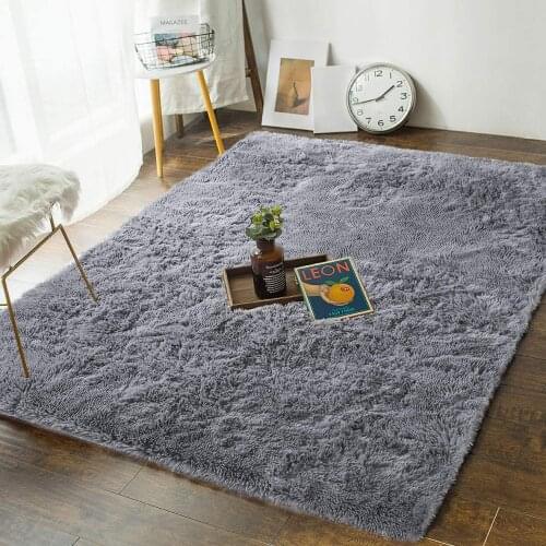 Bedroom Living Room Carpet Super Soft Fluffy Area Rugs Girls Boys Furry Home Decorative Rug Large Plush Furry Shag Carpet