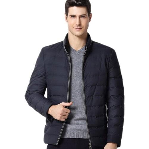 Business Casual Black/Navy Warm Coat Plus Size 6XL White Duck Down Jacket Men Parka Middle Age Winter Jacket Men Hot Sale FYY097