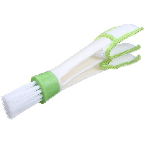 Multifunction Double Head Clean Brush Car Indoor Air-condition Outlet Cleaning Tool Car Home Keyboard Washing Small Brush