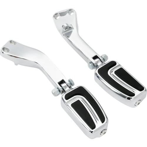Motorcycle Passenger Footpeg Footrest Mount Brackets For Harley Dyna Street Bob Super Glide Wide Glide