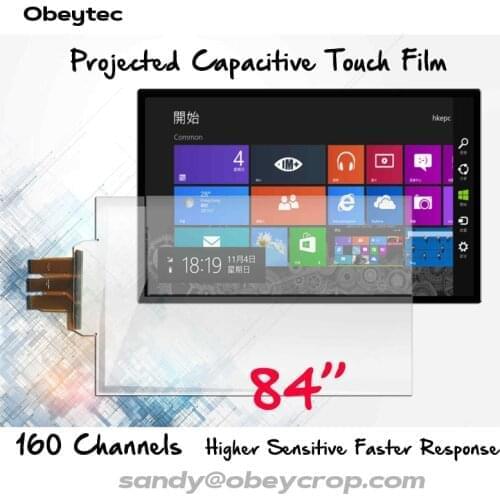Obeytec 84" USB Multi Touch Sensor Film, 10 Touches, Plug and Play, Size Customize, Fast Deliver,Super Match Advertising, Show