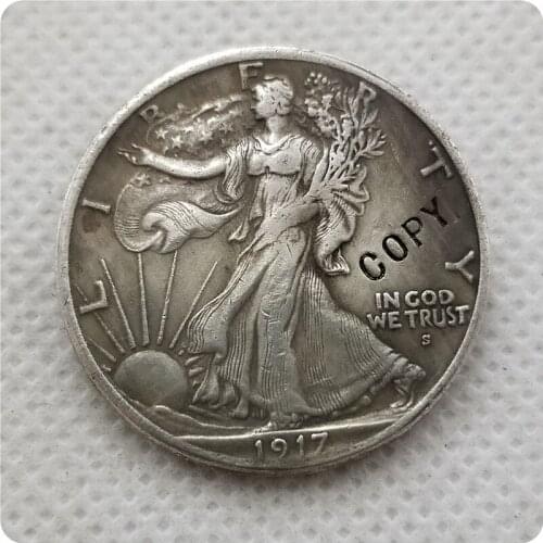 1917-S(OBV) Walking Liberty Half Dollar COIN COPY commemorative coins-replica coins medal coins collectibles