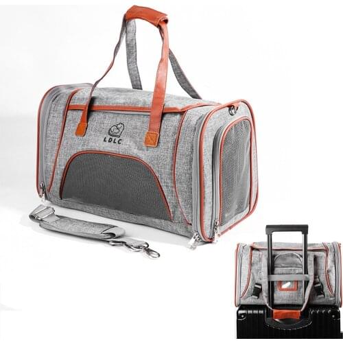 Pet Transport Bag Carrying Portable Pet Puppy Travel Bags Breathable Mesh Canvas Bags for Small Dog Cat Chihuahua Outdoor Travel