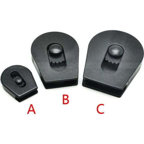 Plastic elastic rope buckle Cord Lock Ends Stopper Drawstring Sliding Plastic Wheel Pull-Strings For Cord Rope Shoe Cloth Bag