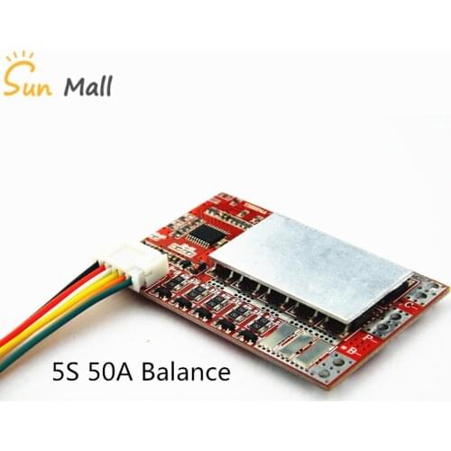 5S 50A BMS Board/ 55A 3.7V Lithium battery protection board/3.2V iron phosphate/LiFePO4 battery BMS board with Balance
