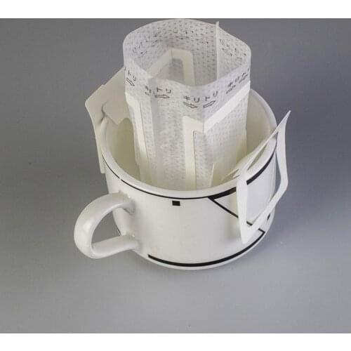 50Pcs / Pack Drip Coffee Filter Bag Portable Hanging Ear Style Coffee Filters Paper Home Office Travel Brew Coffee and Tea Tools