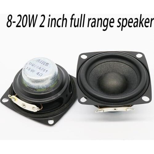 8-20W 2 Inch Full Frequency Speaker 4-8Ohm DIY High Power Speaker Vocal Instrument Home Audio Amplifier Speaker 1 Pair
