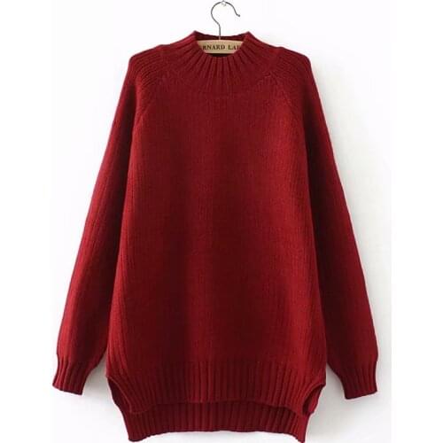 Plus size winter women pullovers 2019 Turtleneck Knitted casual ladies oversize sweater wool female sweaters turtleneck