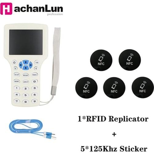 English 10 IC/ID Frequency RFID Access Control Card Reader NFC Encryption Card Writer cuid/fuid Chip Duplicator Smart Key Copier