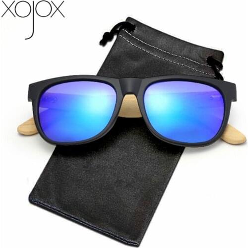 XojoX Polarized Bamboo Sunglasses Women Men Vintage Rectangle Sun Glasses Male Driving Goggles Retro Wooden Eyewear UV400
