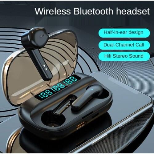TWS Wireless Bluetooth 5.0 Earphones Type-c HD Stereo Headphone Sports Waterproof Earbuds Sport Headsets With Microphone