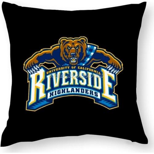 Uc Riverside Sports Fan College University Pillow Case Print Decor For Kids Room Pillow Cover Floor Pillowcases for Sofa Home Ri