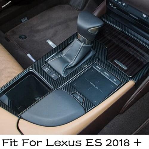 Lapetus Transmission Stalls Gear Shift Box Panel Decoration Cover Accessories Interior Trim ABS For Lexus ES 2018 2019 2020 2021