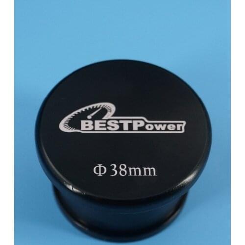 38mm Alloy Aluminium Bov Blanking Plug Hose Bung Dump Valve ALL SIZES Black