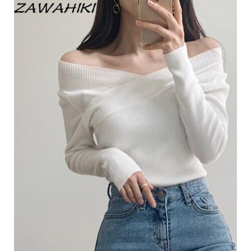 Женские свитера и кардиганы ZAWAHIKI China At AliExpress