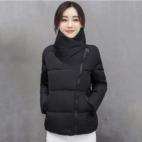 Women Short Jacket Parkas Autumn Jacket Coat Fashion Winter Solid Warm Casual Padded Down Female Outwears Temperament Commute