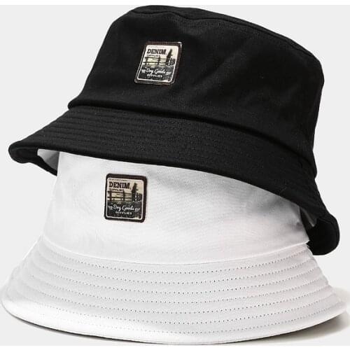 2021 Letter Embroidery Bucket Hat Men Women Hip Hop Fisherman Hats Summer Panama Bucket Cap Beach Sunscreen Prevent Hats