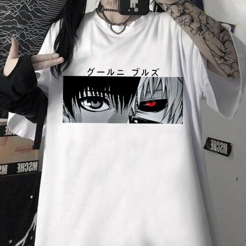 2021 Hot Sale Anime Tokyo Ghoul Manga T Shirt Funny Cartoon Nice Loose Oversized T-shirt Men Tee Shirt