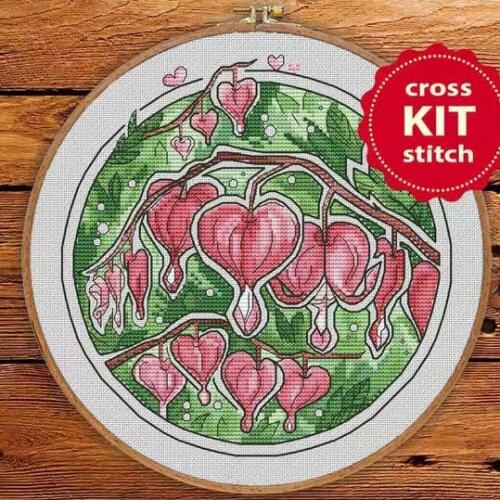 ZZ1509 Homefun Cross Stitch Kit Package Flowers Needlework Counted Cross-Stitching Kits New Style Counted Cross stich Painting