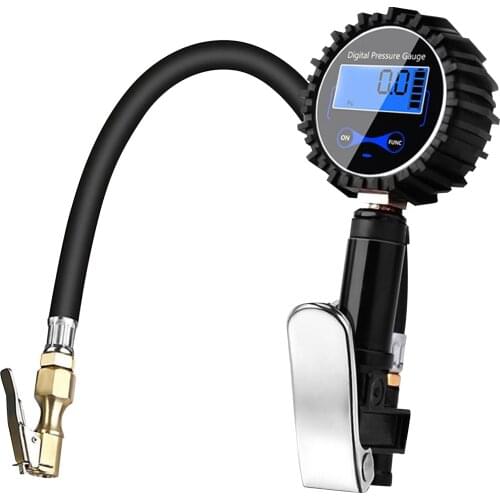 200PSI Car LCD Digital Tire Inflator Test Meter Rod High-precision Tyre Inflation Measurement Tool Pressure Gauge For Motorcycle