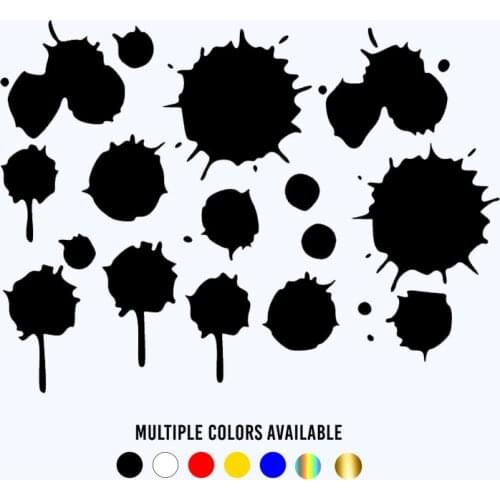 CK2903#20*15cm Set of blots funny car sticker vinyl decal silver/black car auto stickers for car bumper/rear window car decor