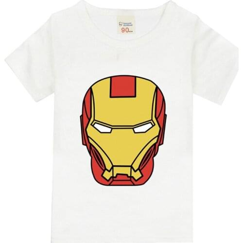 Disney Marvel Avengers Kids T Shirt Ironman Printing Short-Sleeved Clothes Tops Toddlers Boys Girls Tees Summer Calsual Outfits