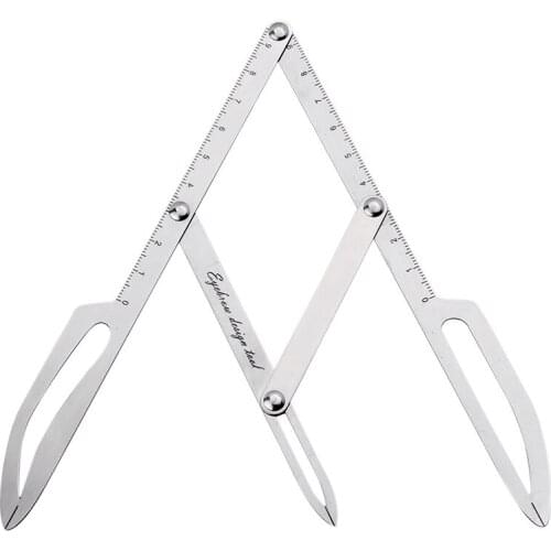 Stainess Steel Eyebrow Positioning Measurement Ruler Tattoo Calipers Microblading Permanent Makeup Gold Ratio Measure Tool
