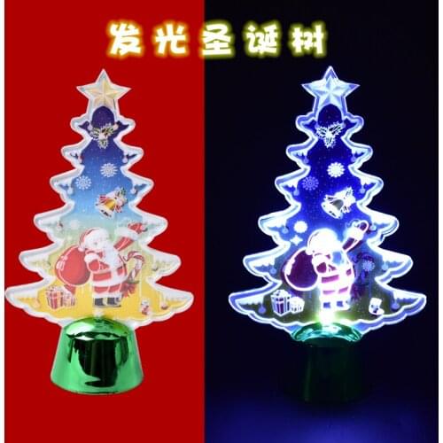 Creative luminous Christmas tree type decoration ornaments Christmas day counter window desktop decoration Christmas