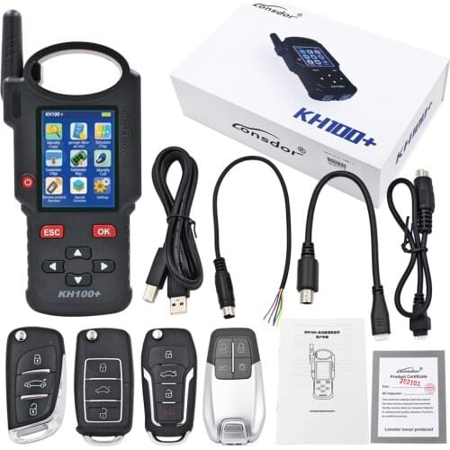 Lonsdor KH100 Hand-Held Remote Key Programmer all featured aide for locksmith