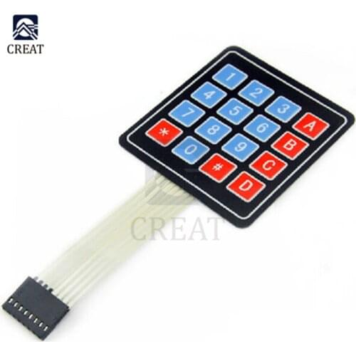 DC 35V 100mA 4 * 4 Matrix Array/Matrix Keyboard 16 Key Membrane Switch Keypad For arduino 4X4 Matrix Keyboard 1W