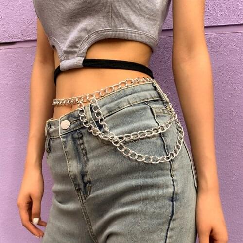 Multilayer Thick Waist Chain Belt for Women Trendy Punk Gold Color Long Tassel Waistbands Party Dress Jewelry Wedding Jewelry