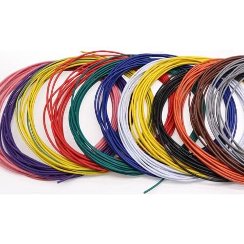 UL1015 PVC environmental electronic Wire Tinned Copper Stranded Cable 600V 105C 24AWG 22 20 18 16 14AWG