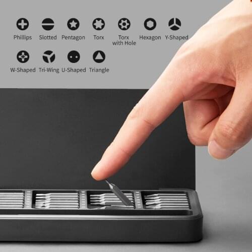 28 IN 1 Screwdriver Bit Set Precision Hand Tool Kit Magnetic Aluminum Box for Home DIY Multi-tool Hexagon Phone Repair