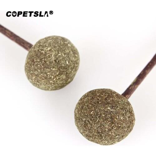 New Pet Cat Natural Catnip Treat Ball Cat chasing activity ball Pet food cat snacks Cat grass ball Cat refreshing excitement