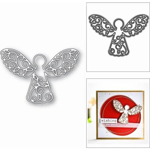 New Christmas Lace Angel Shape 2020 Metal Cutting Dies for DIY Scrapbooking and Card Making Decorative Embossing Craft No Stamps