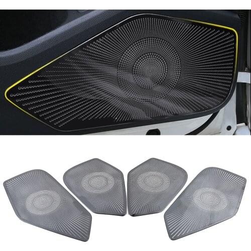 For VW Volkswagen Arteon CC 2018-2020 Stainless Car Door Panel Loudspeaker Pad Speaker Cover Trim Frame Sticker Accessories