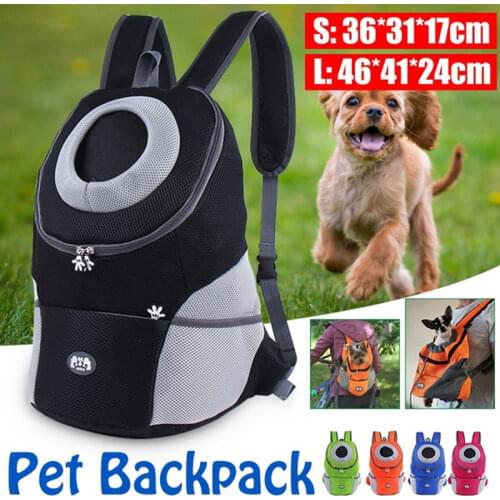 Pet Dog Carrier Pet Backpack Bag Portable Travel Bag Pet Dog Front Bag Mesh Outdoor Hiking Head Out Double Shoulder Sports NEW