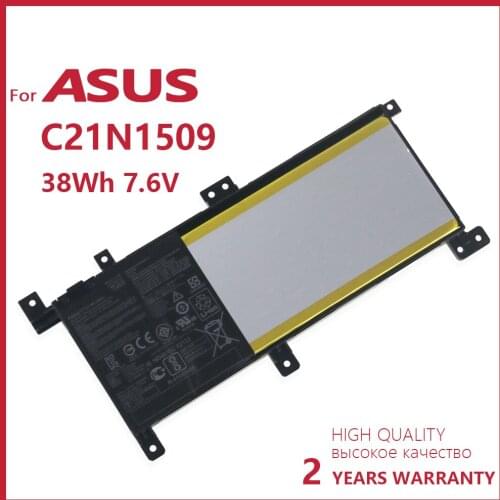 Genuine 7.6V 38WH C21N1509 Laptop Battery for ASUS X556U X556UA X556UB X556UF X556UJ X556UQ X556UV A556U F556UA K556UA K556UV