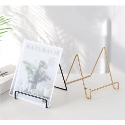 Plate Stands for Display Plate Holder Display Stand + Metal Frame Holder Stand for Picture, Decorative Plate, Book, Photo Easel