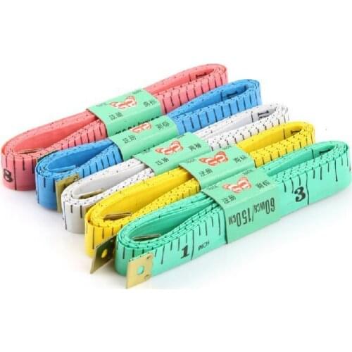 20PCS Useful Body Measuring Ruler Sewing Tailor Tape Measure Soft 1.5M Sewing Ruler Meter Sewing Measuring Tape Random Color