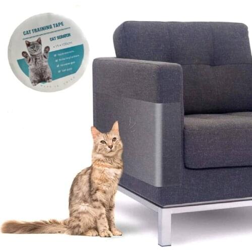 Furniture Protector Thickened Training Tape Roll Clear Couch Protector Anti Cat Scratch Deterrent Sticky Tape Furniture Guard