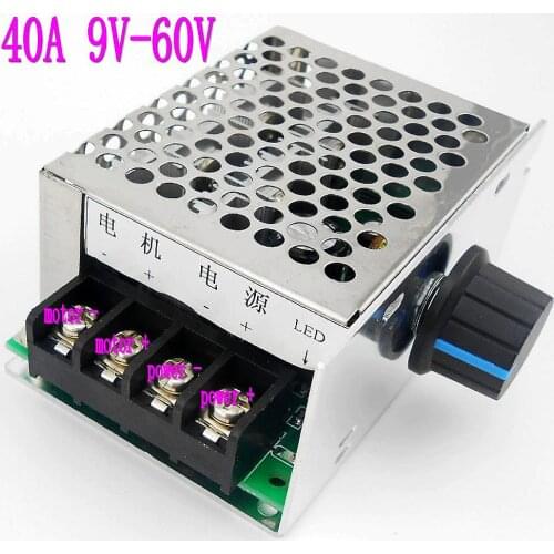 PWM DC 12V 24V 36V 48V 40A motor speed controller motor control Regulator