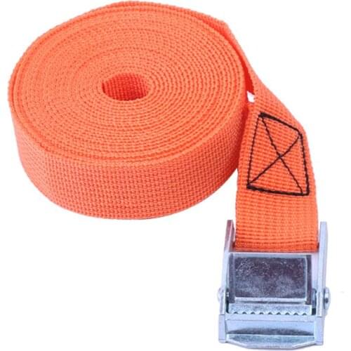N84F 2M Buckle Tie-Down Belt cargo straps for Car motorcycle bike With Metal Buckle Tow Rope Strong Ratchet Belt for Luggage Bag