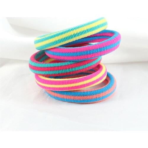 10pcs/set Basic Hair Bands for Women Girls Simple Stripes Hair Ties Headband Fashion Hair Accessories Ponytail Holder Scrunchies
