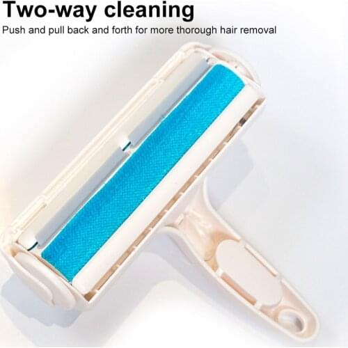 Pet Hair Remover Roller 2-Way Pet Hair Remover Dog Cat Comb Self-Cleaning Lint Hair Removing Brush for Furniture Carpet Clothing