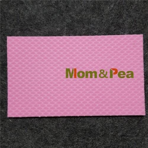 Mom&Pea 1232 Free Shipping Fish Scale Silicone Mold Cake Decoration Fondant Cake 3D Mold Food Grade