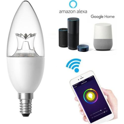 Smart Life WIFI LED Bulb LED 6W Dimmable Light Phone Remote Control Compatible with Alexa Google Home Decor Voice Control Bulb